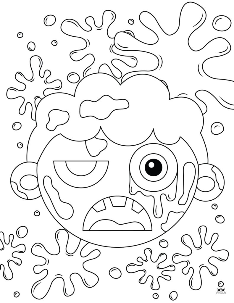 Zombie coloring pages