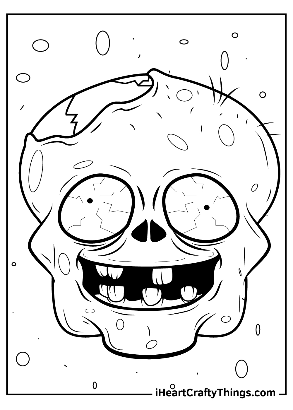 Zombie coloring pages free printables