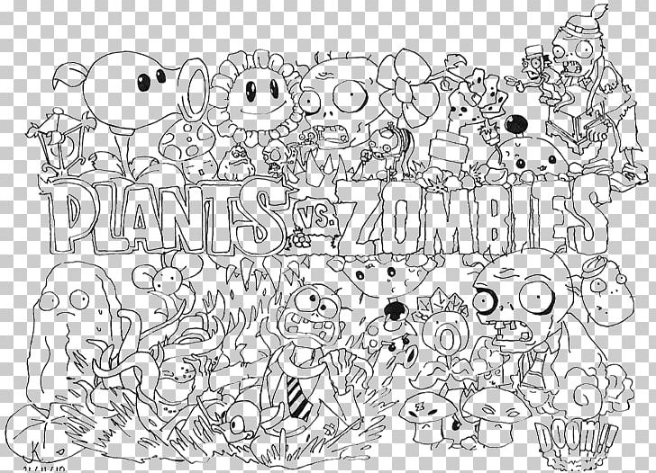 Plants vs zombies its about time plants vs zombies garden warfare coloring book png