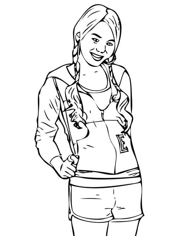 Hannah montana coloring pages