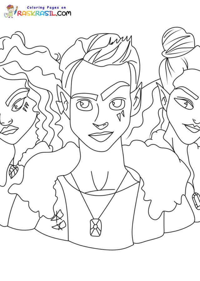 Disney zombies coloring pages