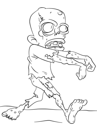 Walking dead zombie coloring page free printable coloring pages