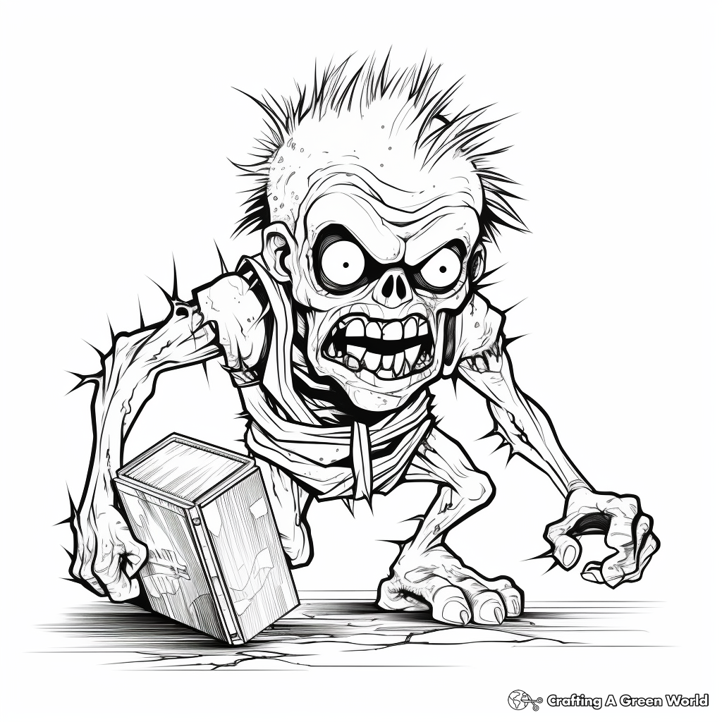 Zombie coloring pages