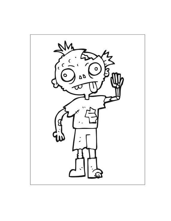 Zombie coloring pages printable zombie coloring pages for boys girls teens kids party activity birthday party