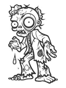 Zombies disney coloring pages