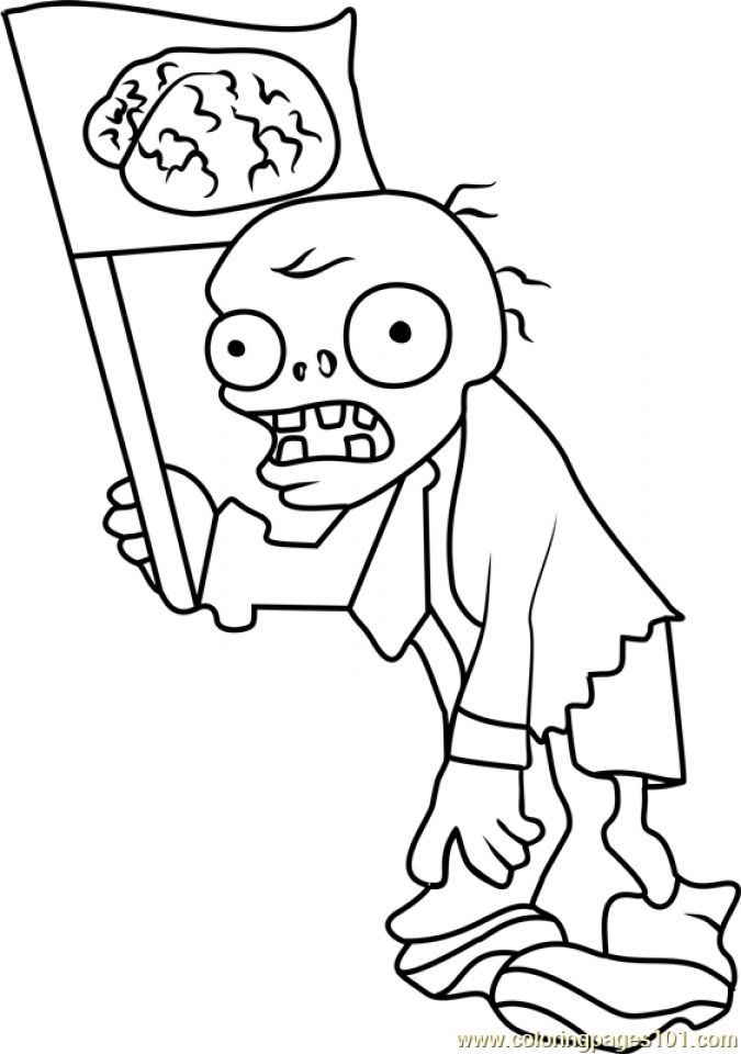 Free printable plants vs zombies coloring pages