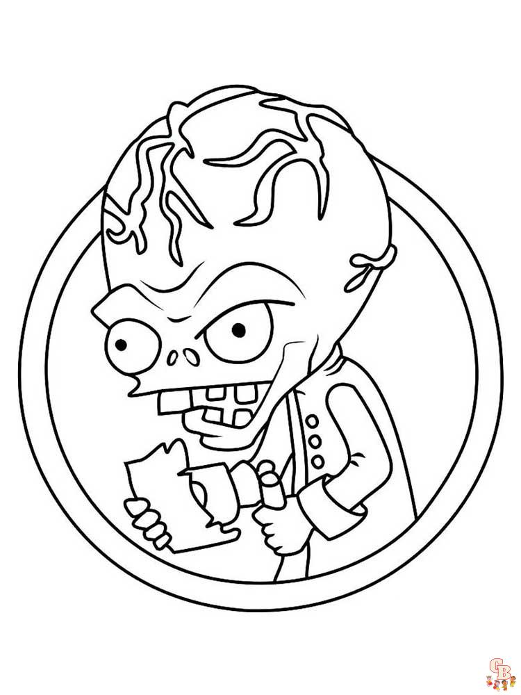 Plants vs zombies coloring pages free printable