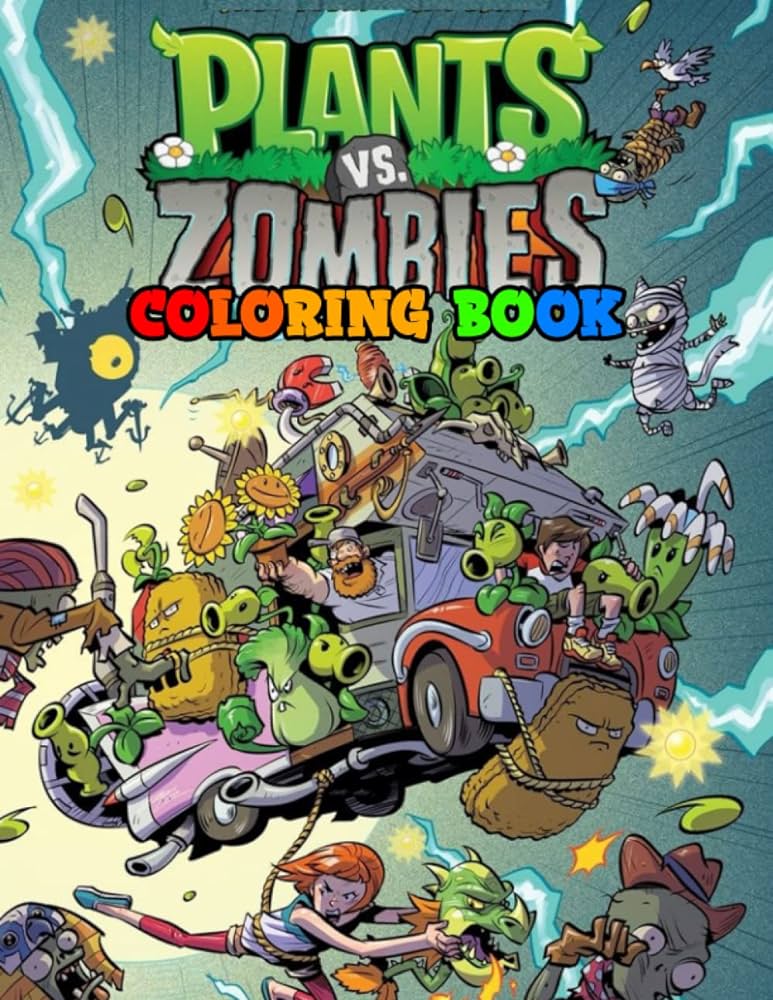 Plants vs zombies coloring book high