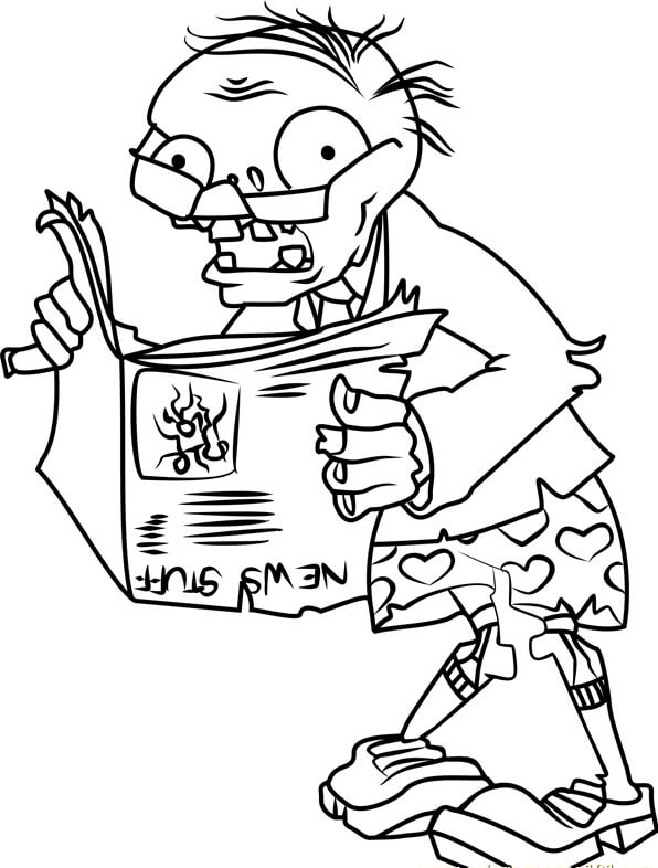 Zombie coloring pages