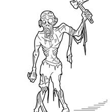 Halloween monsters coloring pages