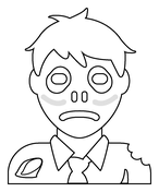 Zombie coloring pages free coloring pages