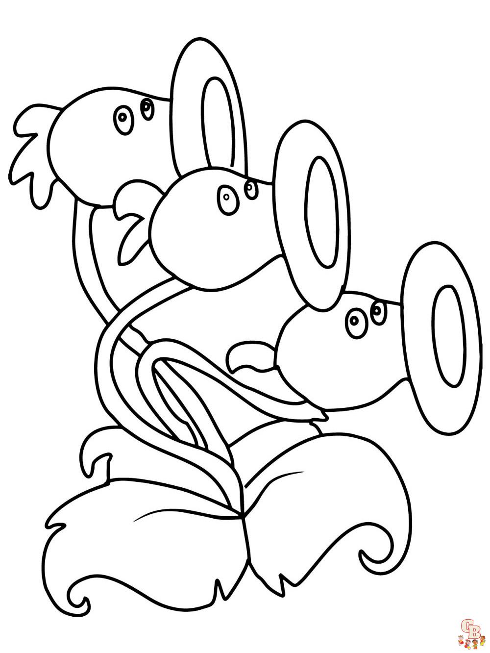 Plants vs zombies coloring pages free printable