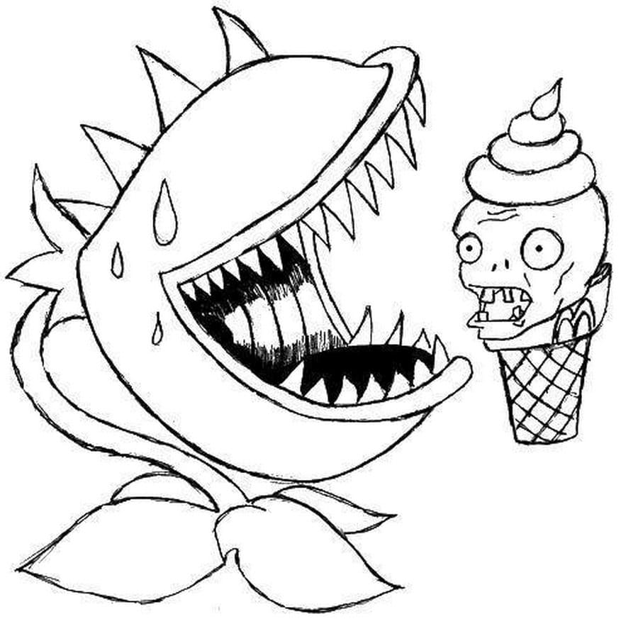 Plants vs zombies coloring pages all parts