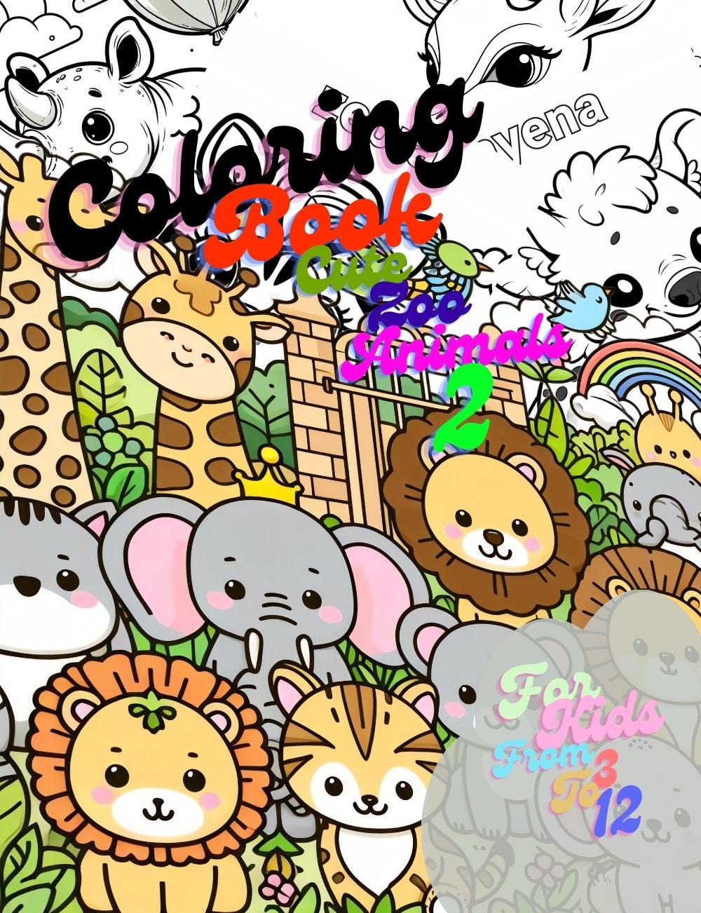 Cute zoo animals coloring book rcoloringsheet