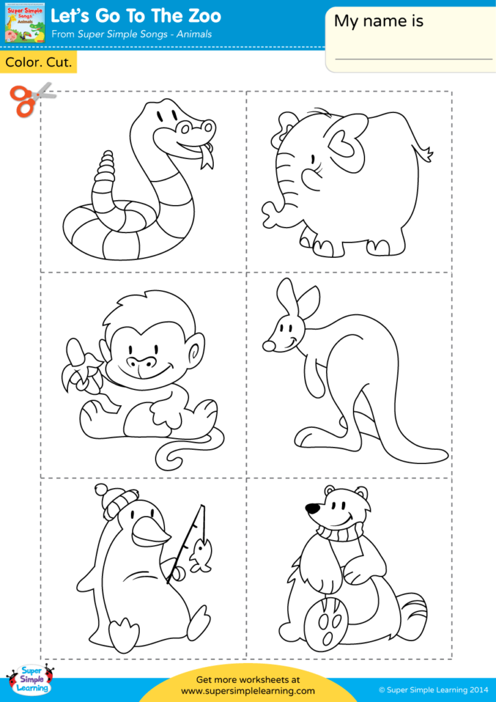 Lets go to the zoo worksheet