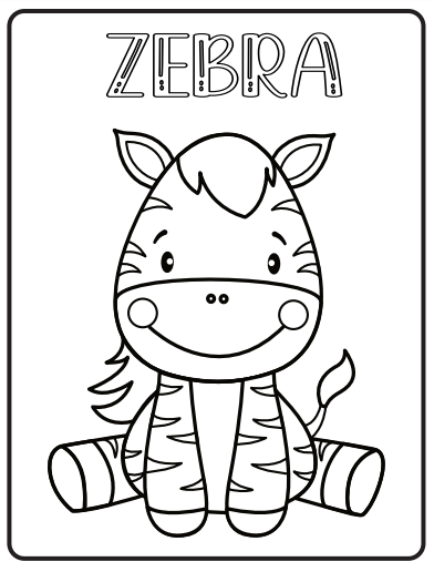 Coloring pages animal cute template made by teachers