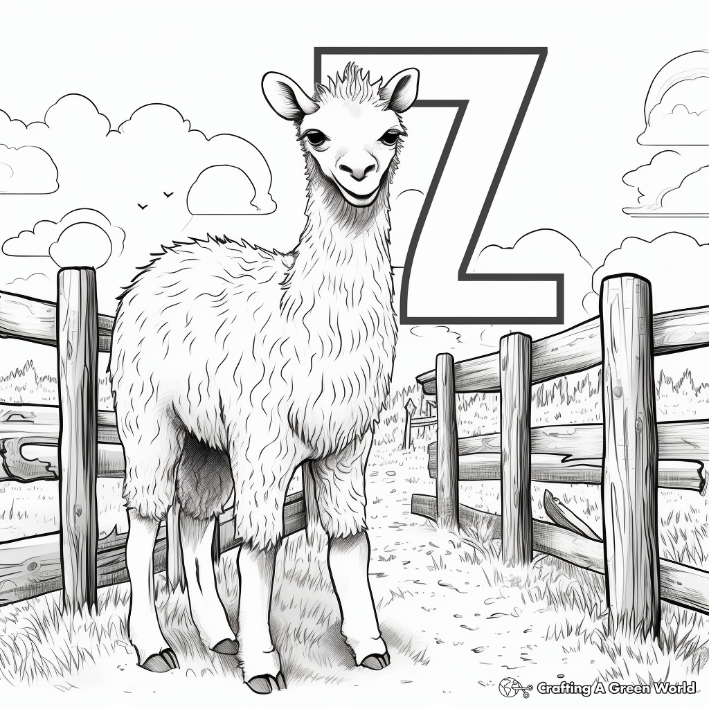 Z is for zoo coloring pages