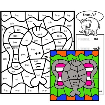 Zoo animals safari color by code word families coloring pages tpt