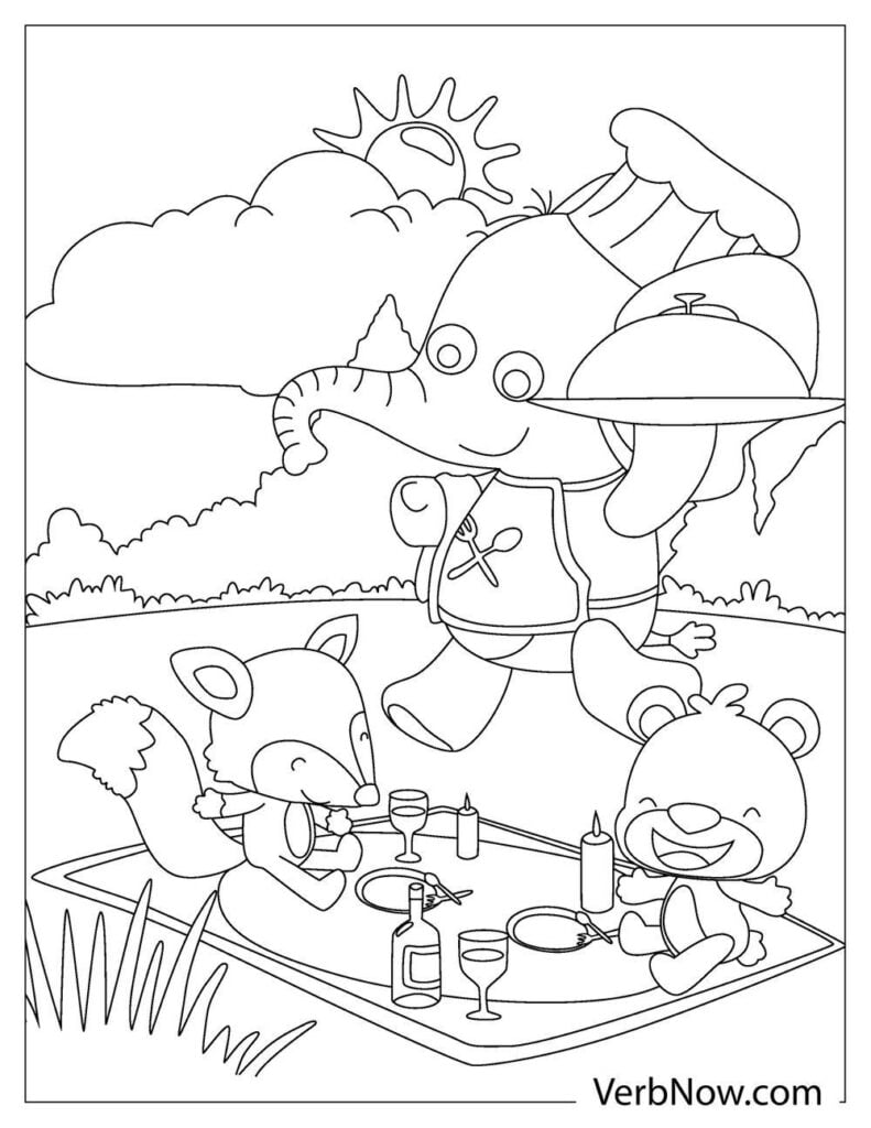 Free zoo animals coloring pages book for download printable pdf