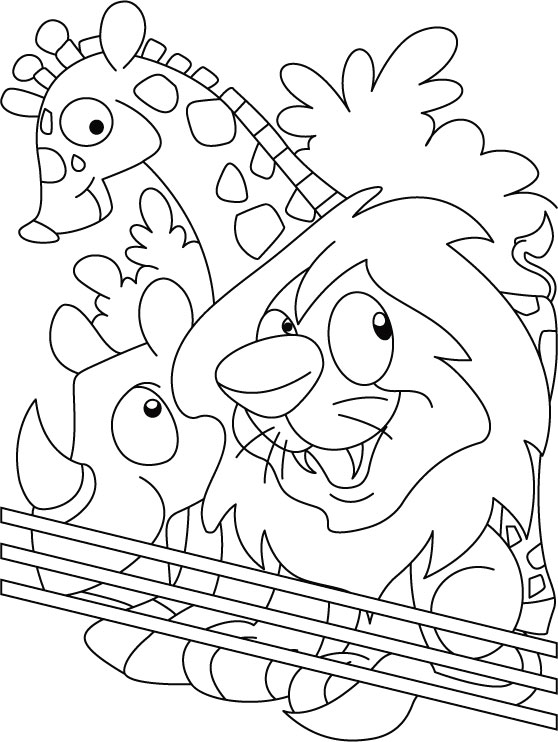 Zoo coloring page download free zoo coloring page for kids best coloring pages