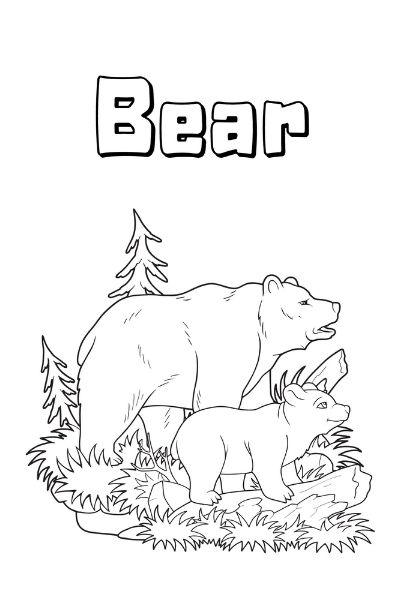 Zoo animal coloring pages