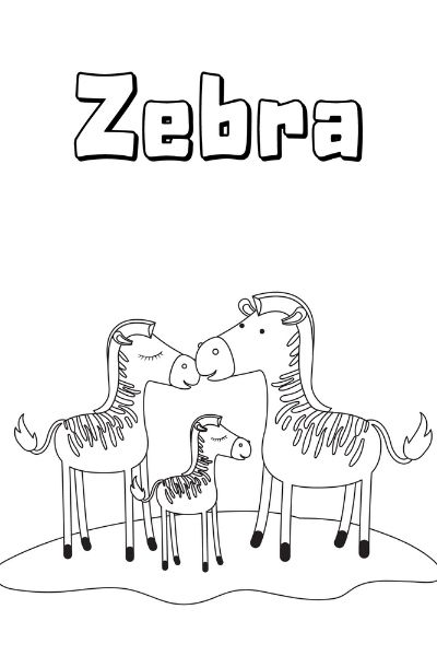 Zoo animal coloring pages