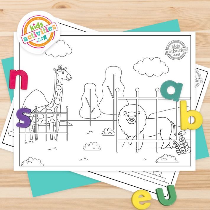 Fun free zoo animal coloring pages kids activities blog