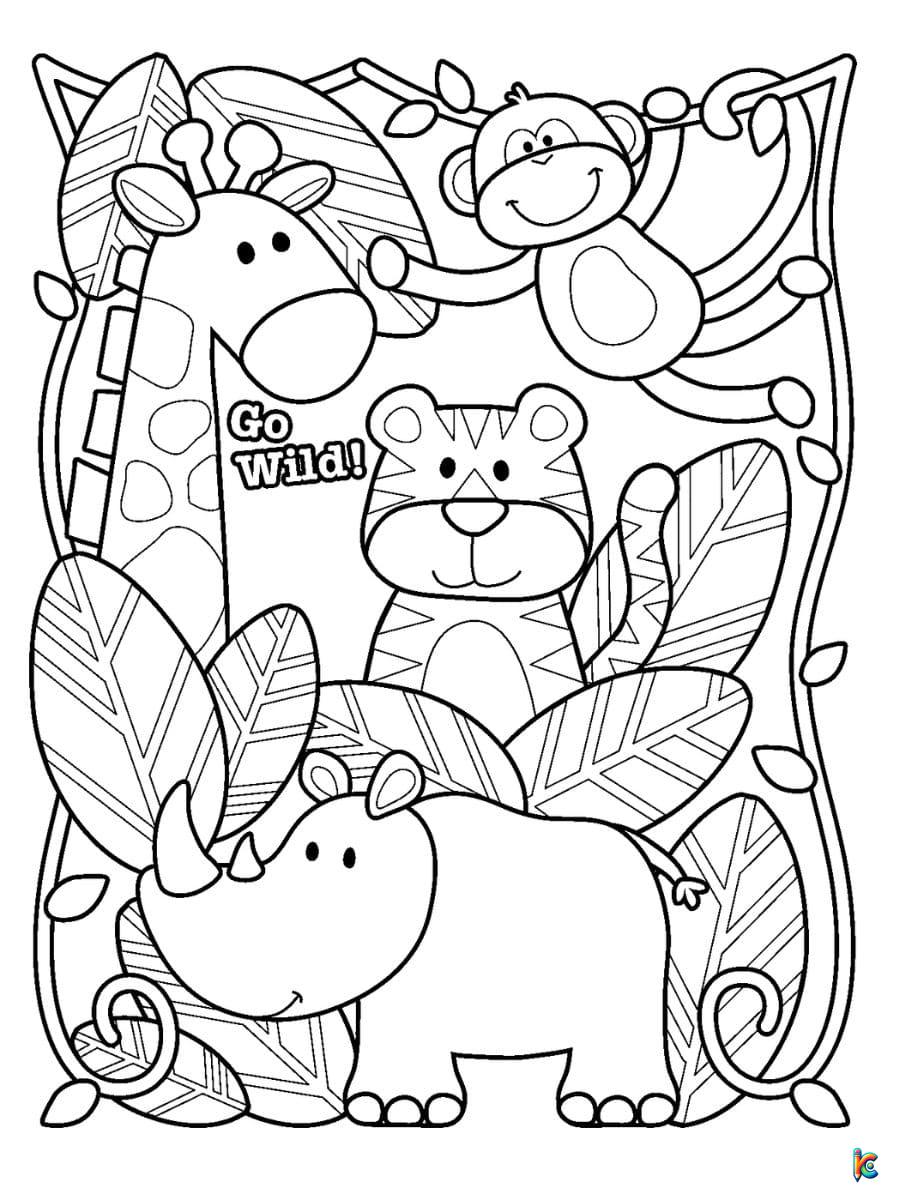 Zoo coloring pages â