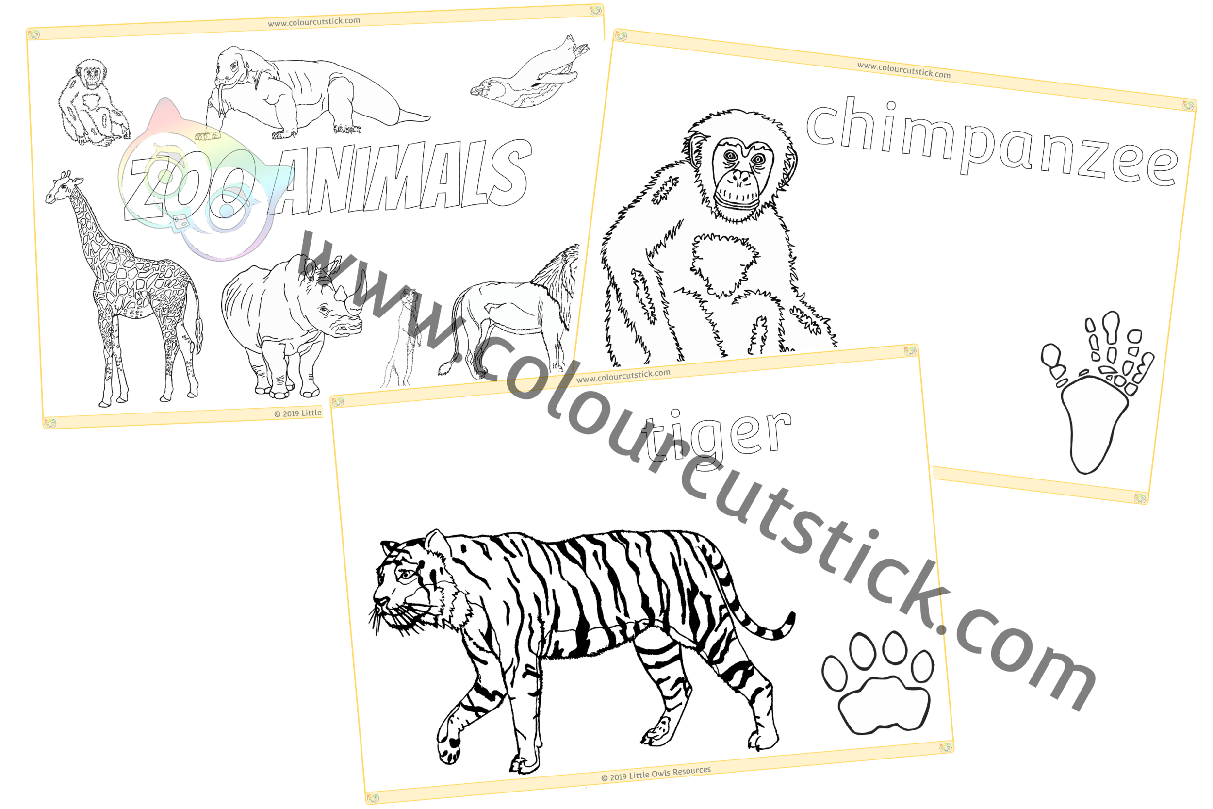 Free zoo animals colouringcoloring pages