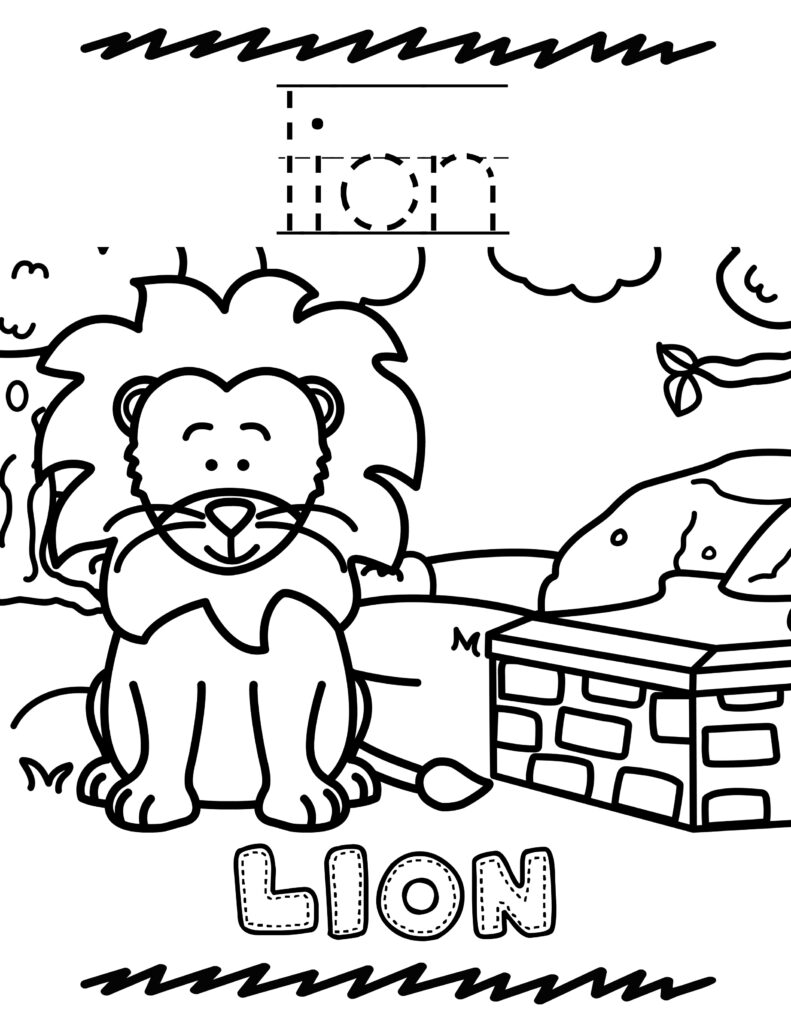 Free printable zoo animal coloring book for kids