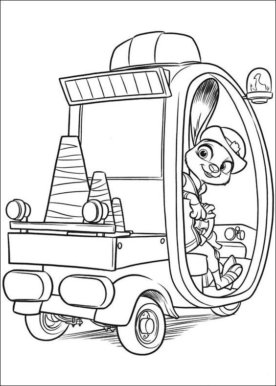 Zootopia coloring pages