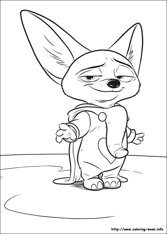 Zootopia coloring pages