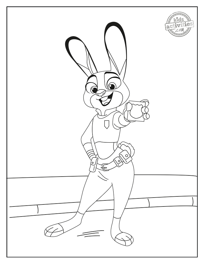 Free printable zootopia coloring pages kids activities blog