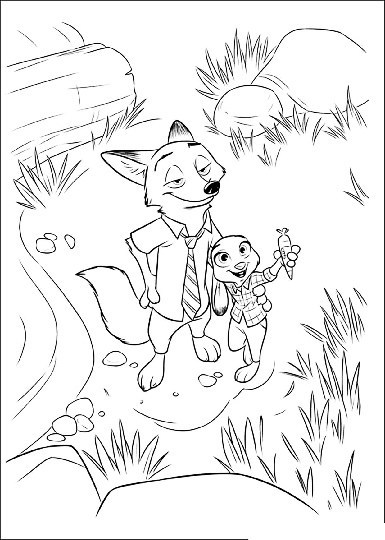 Let your imagination run wild with zootopia coloring pages