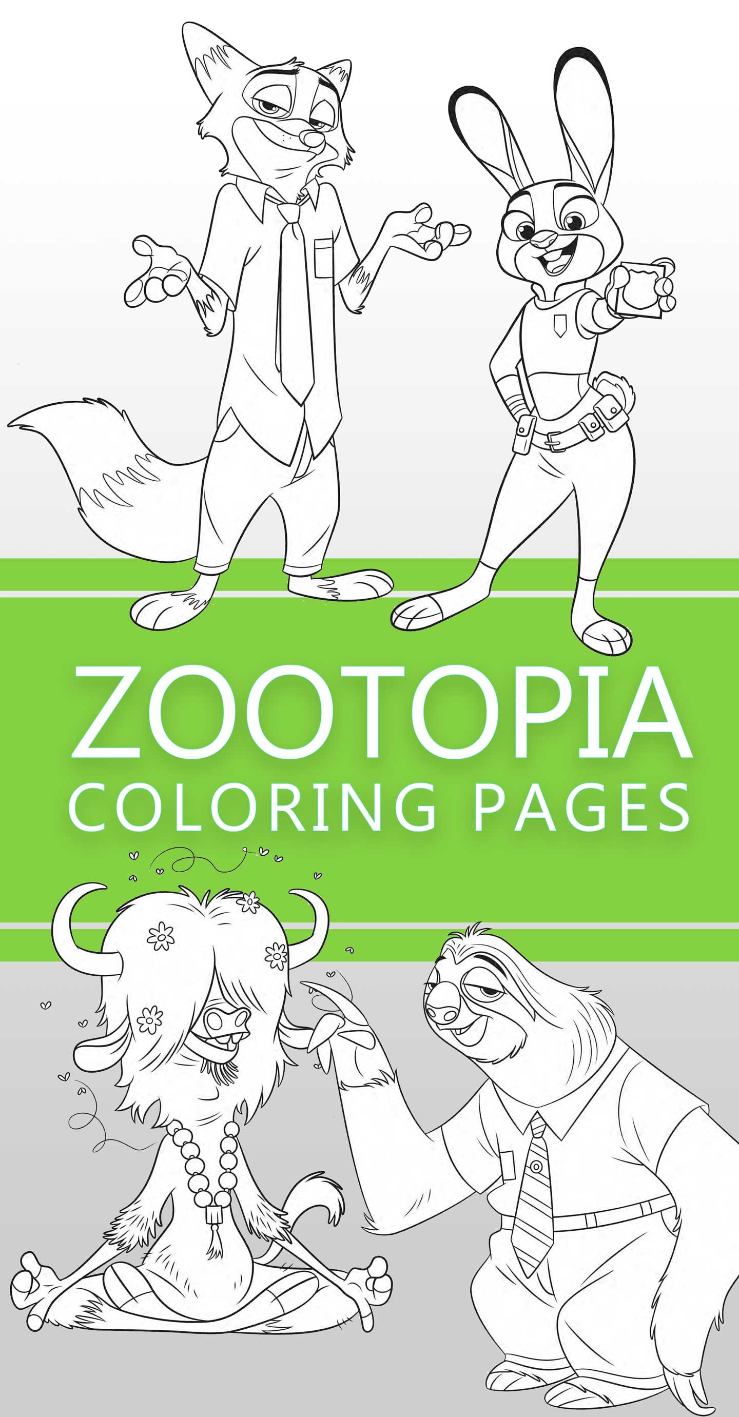 Zootopia coloring pages