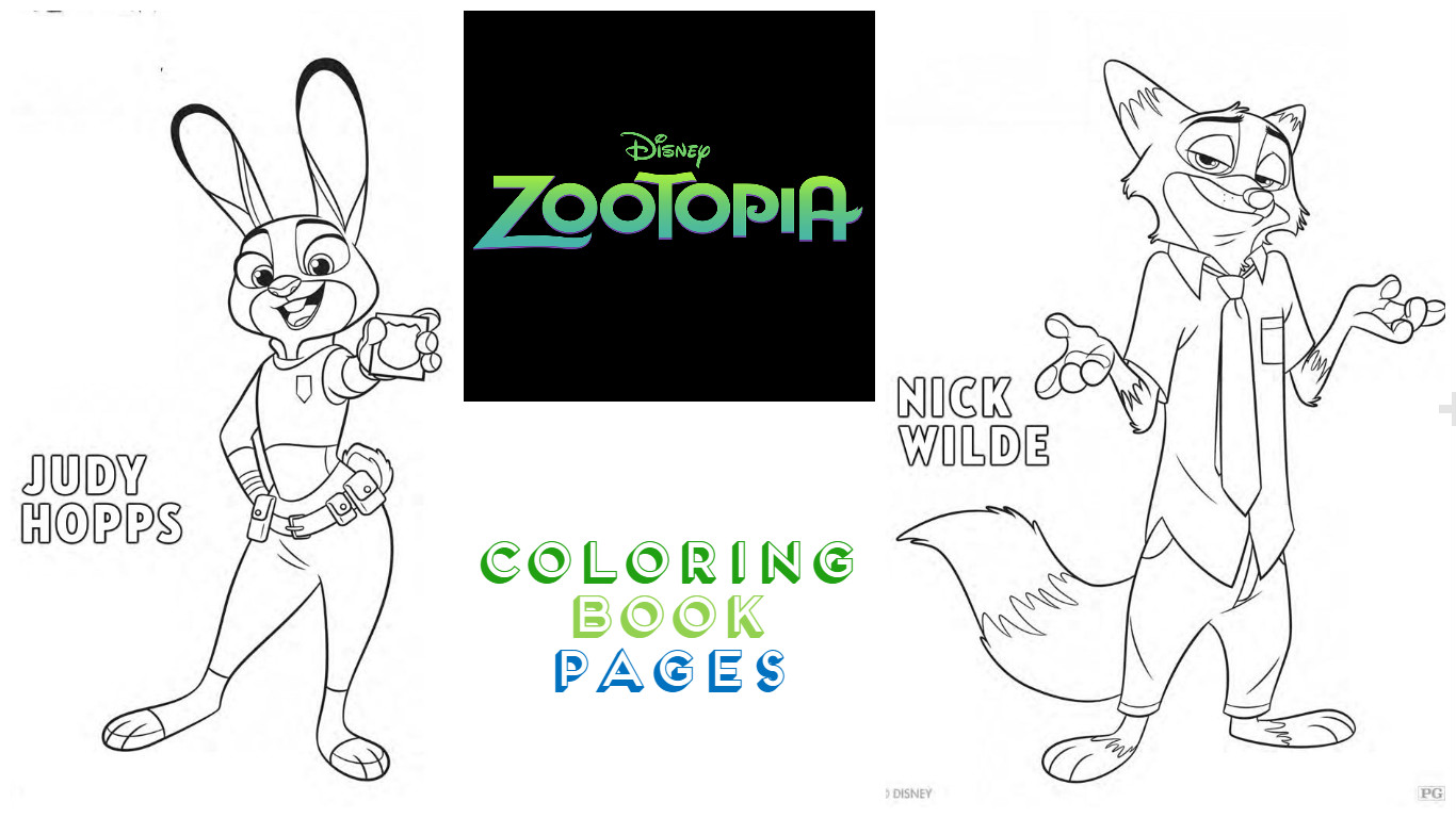 Zootopia coloring pages fun