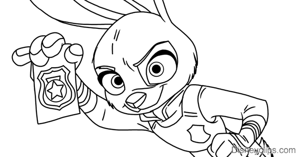 Disneys zootopia coloring pages