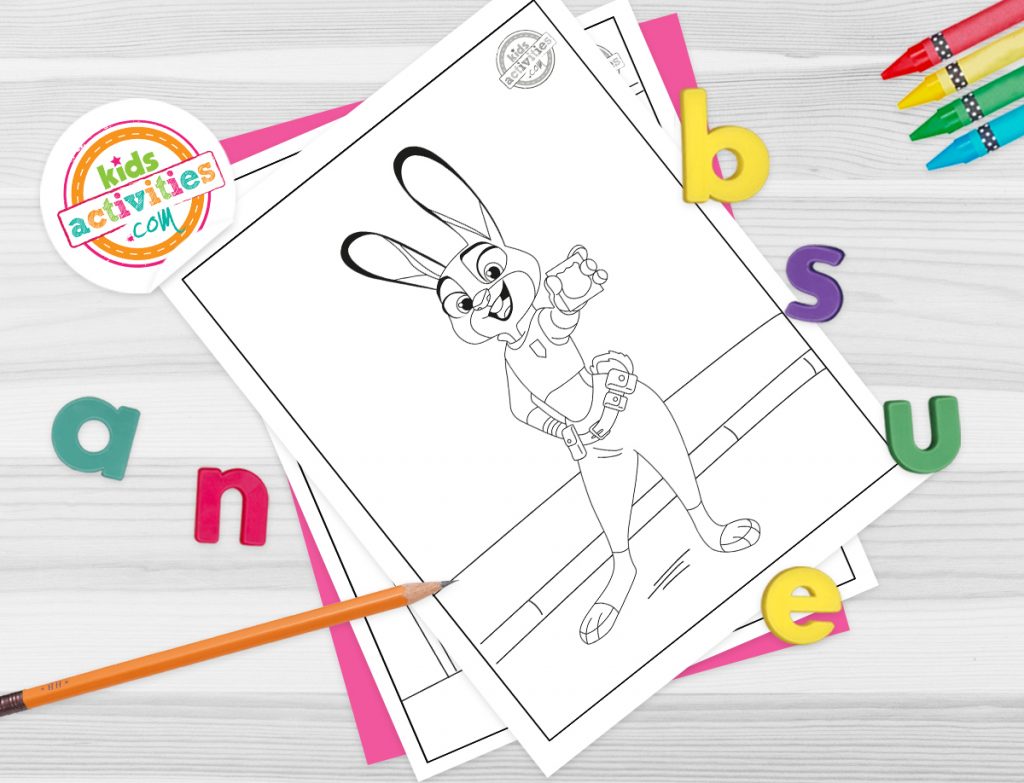 Free printable zootopia coloring pages kids activities blog