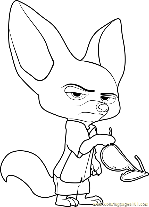 Finnick coloring page for kids
