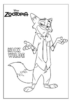 Enter the world of zootopia with these printable coloring pages for kids p