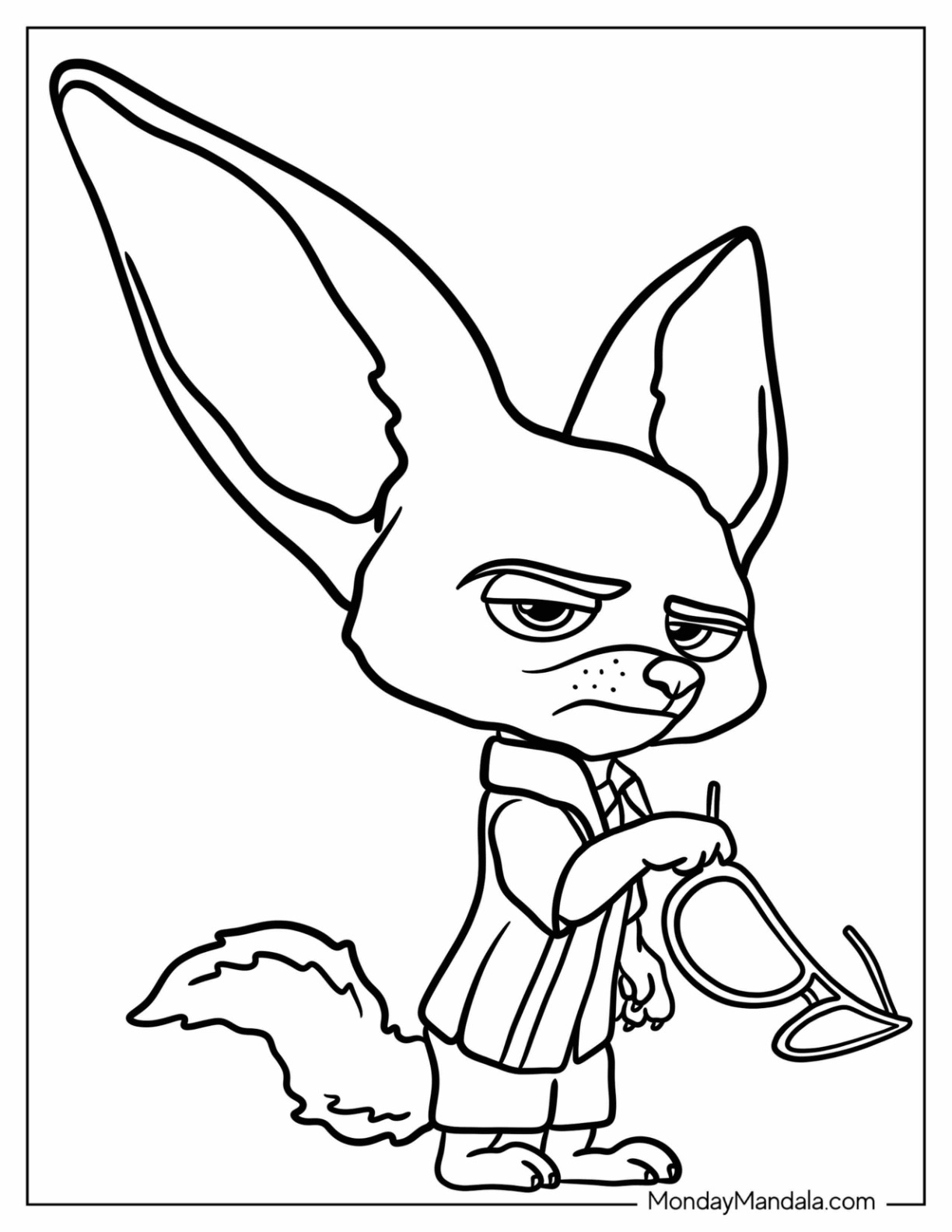 Zootopia coloring pages free pdf printables