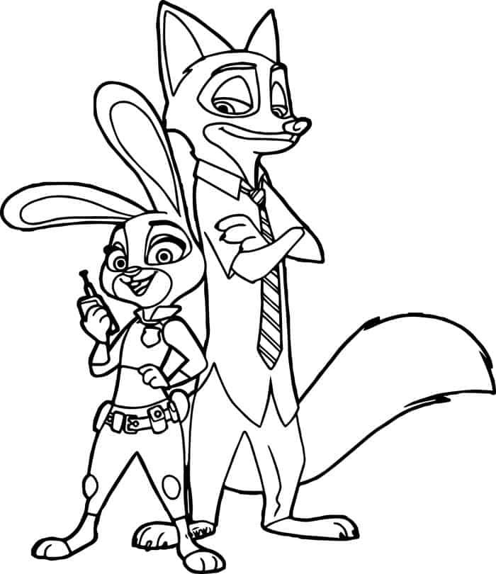 Disney zootopia coloring pages zootopia coloring pages disney coloring pages cartoon coloring pages