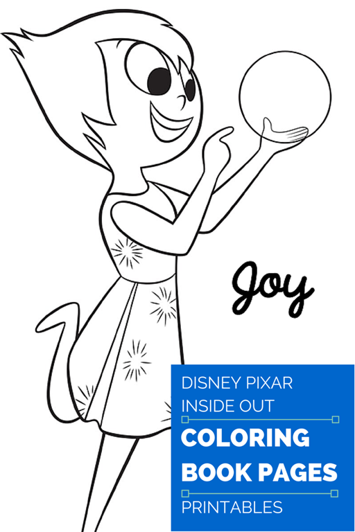 Disney pixar inside out coloring book pages printable