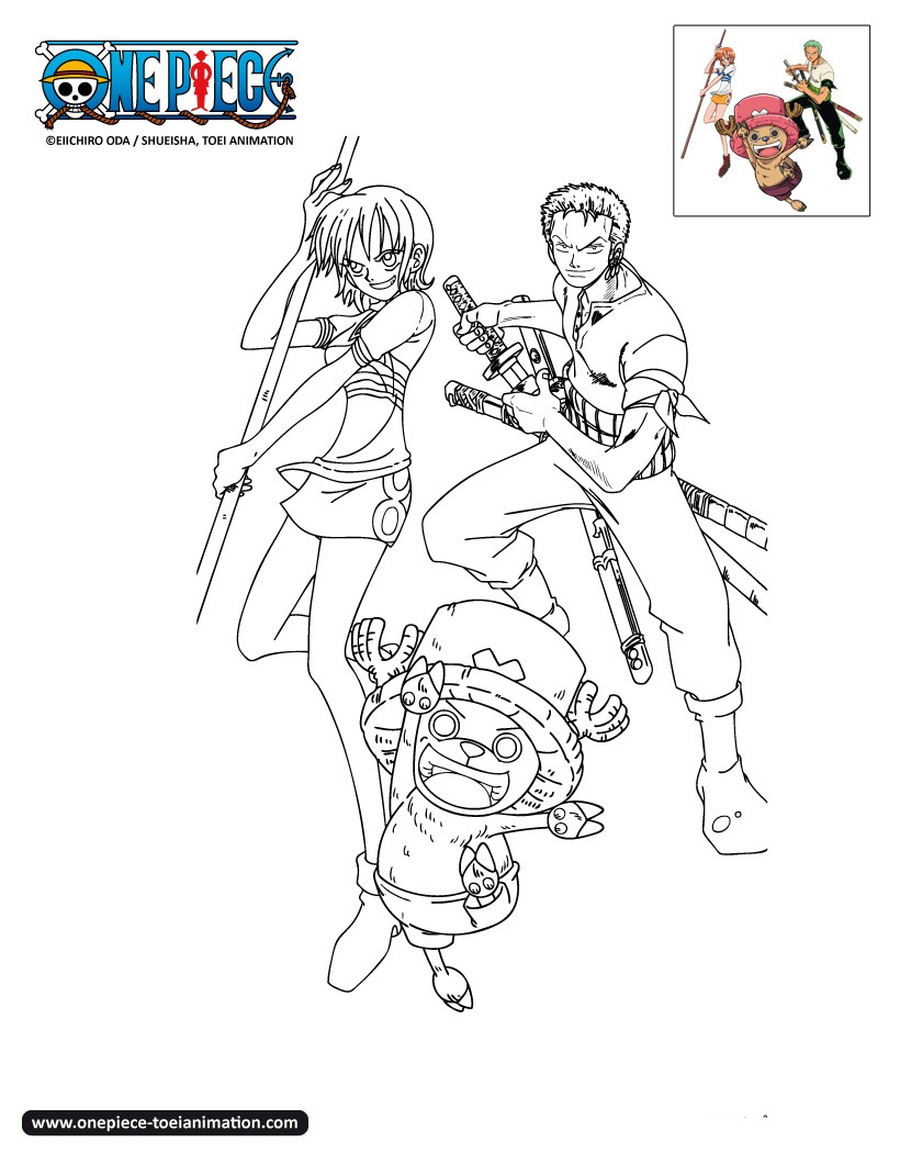 One piece coloring pages for kids