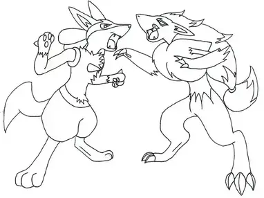 Creative lucario coloring pages for pokemon fans