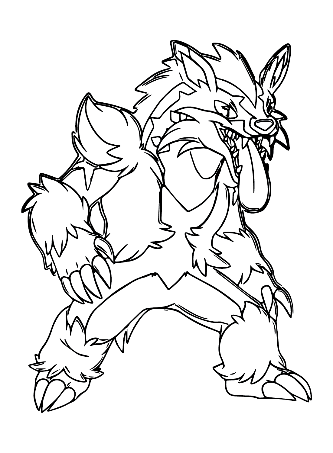 Obstagoon coloring pages printable for free download