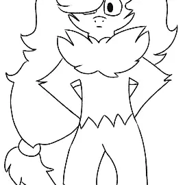 Sam the zoroark no color by divinezoroark on