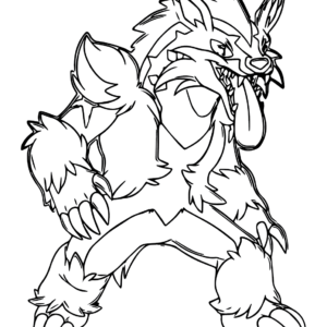 Obstagoon coloring pages printable for free download