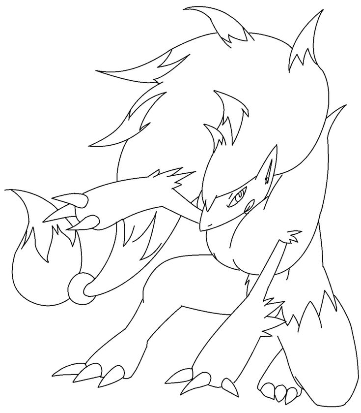 Printable zoroark coloring pages pdf