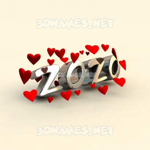 Preview of in love d name for zozo